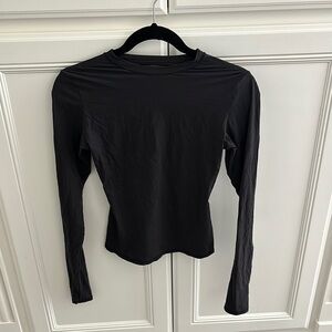SKIMS fits everybody LONG SLEEVE T-SHIRT - ONYX